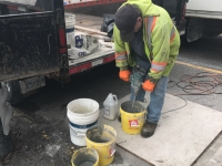 Step 1 Mix Product - Residential Balcony Rehabilitation, Port Hope | CPD Construction Products