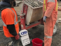 Step 3 Mixing Rapidcrete - Highway 9 Bridge Rehabilitation | CPD Construction Products